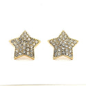 JOY JEWELRY - Gold Cubic Zirconia Earrings STAR (GAC040)