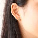 JOY JEWELRY - Gold Cubic Zirconia Earrings BUTTERFLY (GAC052)