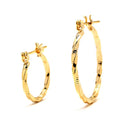 JOY JEWELRY - Gold Premium Hoop Earrings GDP12