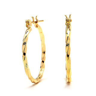 JOY JEWELRY - Gold Premium Hoop Earrings GDP12