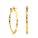 JOY JEWELRY - Gold Premium Hoop Earrings GDP11