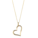 JOY JEWELRY - Gold Heart Pendant In 16" Chain GN113