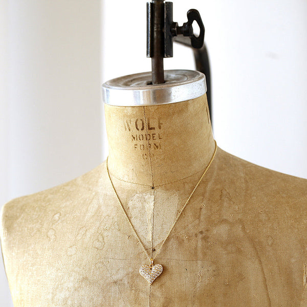 JOY JEWELRY - Gold Heart Pendant Necklace GN145