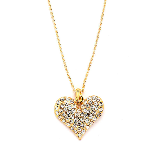 JOY JEWELRY - Gold Heart Pendant Necklace GN145