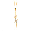 JOY JEWELRY - Gold Lightning Key Pendant Necklace GN148
