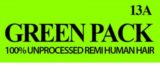 GREEN PACK - 13A Unprocessed Remi Hair DEEP WAVE (HUMAN)