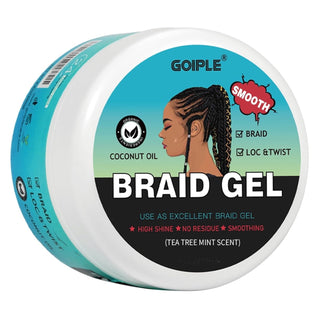 GOIPLE - Braid Gel Good for Twist, Locs, Braids, TEA TREE