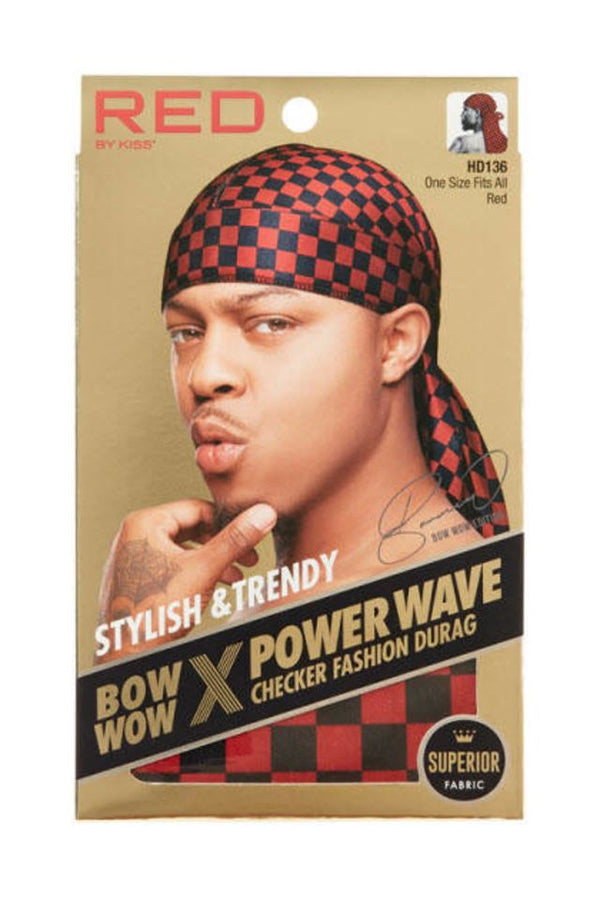 KISS - RED POWER WAVE CHECKER DURAG RED