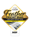 HOLLYWOOD - VIRGIN REMY FEATHER CROCHET BRAID DEEP WAVE 18" (HUMAN)
