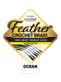 HOLLYWOOD - VIRGIN REMY FEATHER CROCHET BRAID OCEAN WAVE 18" (HUMAN)