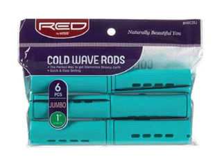 KISS - RED COLD WAVE RODS JUMBO 1" 6PC GREEN