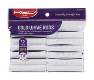 KISS - RED COLD WAVE RODS LONG 7/16" 12PC WHITE