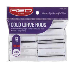 KISS - RED COLD WAVE RODS SHORT 7/16" 12PC WHITE