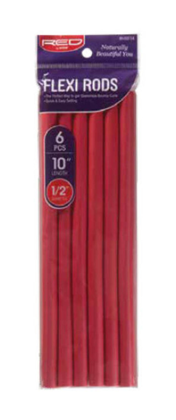 KISS - RED FLEXIBLE RODS 10" 1/2" 6PCS PACK RED