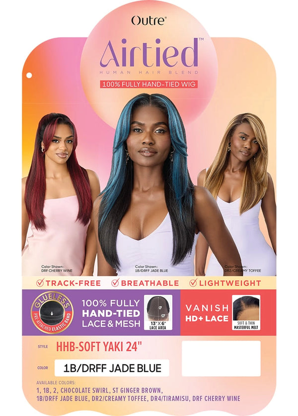 OUTRE - AIRTIED 100% FULLY HAND-TIED WIG - HHB-SOFT YAKI 24"