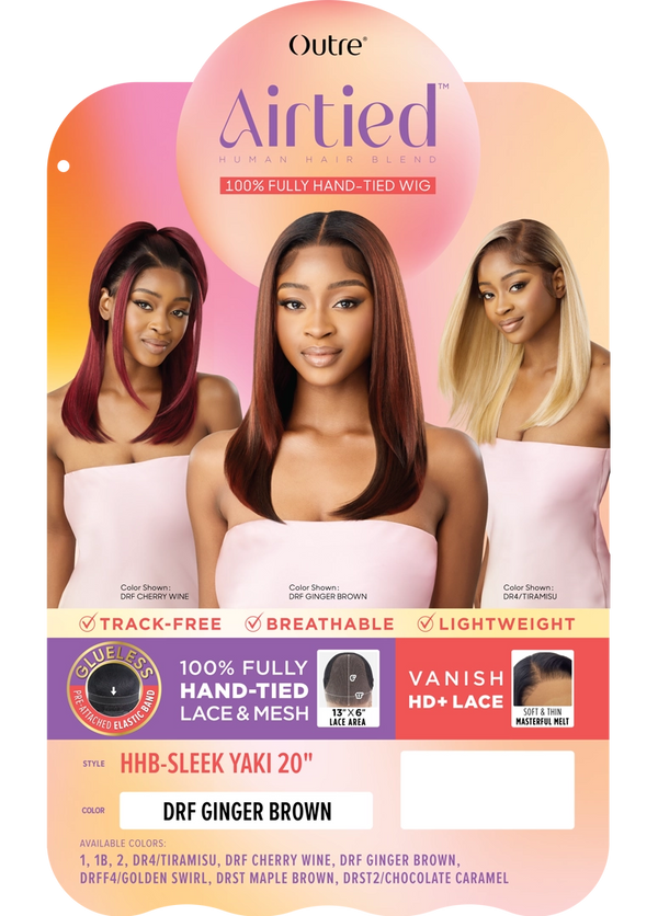 OUTRE - AIRTIED 100% FULLY HAND-TIED WIG - HHB - SLEEK YAKI 20