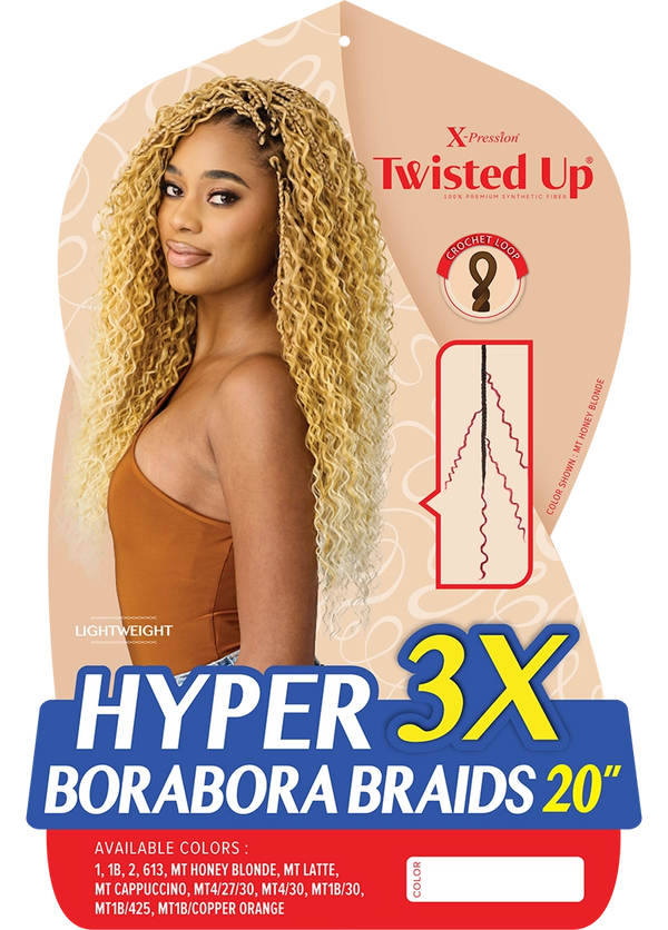 OUTRE - X-PRESSION - TWISTED UP - HYPER BORABORA BRAID 20