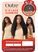 OUTRE - 5X5 LACE CLOSURE WIG - HHB - PERUVIAN WATER WAVE 24