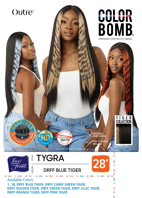 OUTRE - LACE FRONT WIG - COLORBOMB - TYGRA - HT