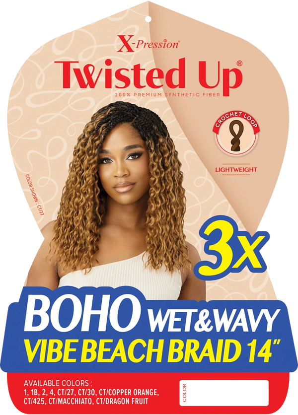 OUTRE - X-PRESSION - TWISTED UP - BOHO W&W VIBE BEACH BRAID 14