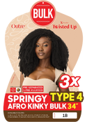 OUTRE - X-PRESSION - TWISTED UP - SPRINGY TYPE4 KINKY BULK 34 3X