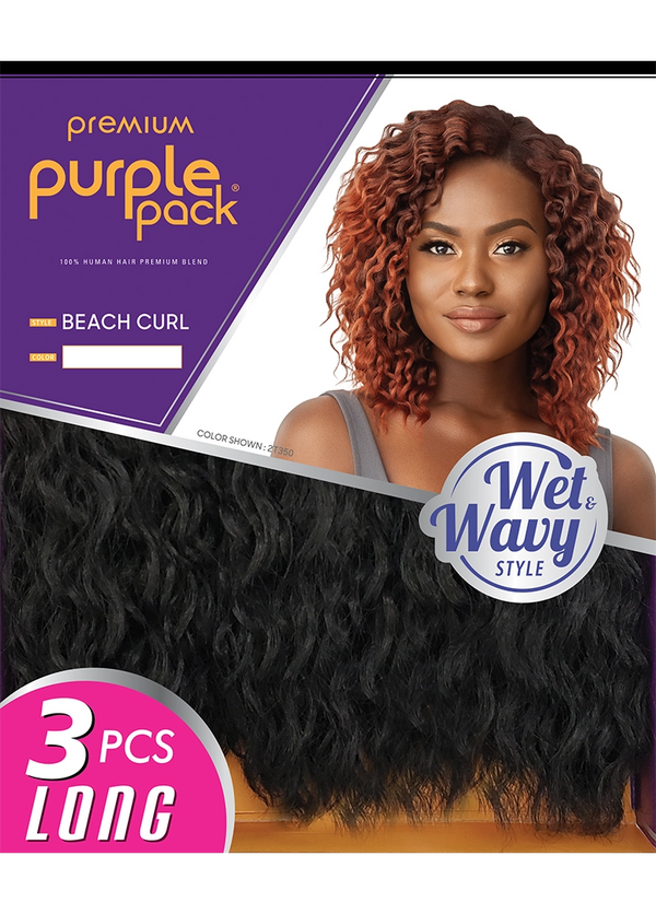 OUTRE - PURPLE PACK LONG 3PCS - WET & WAVY - BEACH CURL