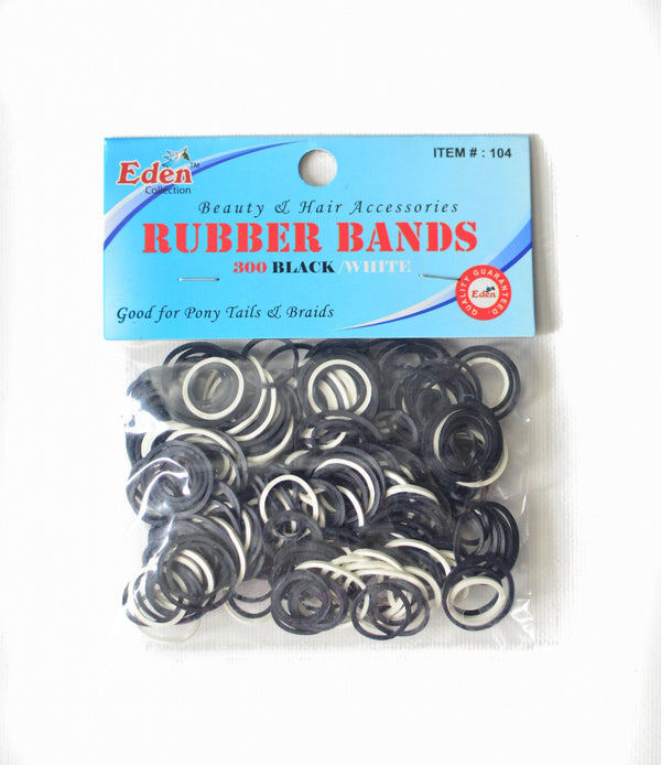 EDEN COLLECTION - Rubber Bands 300 BLACK/WHITE