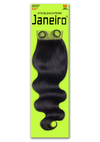 JANEIRO - 100% 9A Unprocessed Virgin Hair 4X4 Closure BODY WAVE