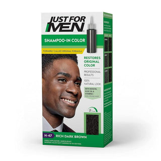 Just For Men - Shampoo-in Hair Dye for Men H-47 Rich Dark Brown