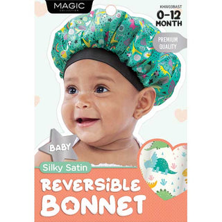 MAGIC COLLECTION - Silky Satin Reversible Bonnet Baby ASSORTED