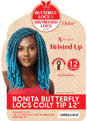 OUTRE - X-PRESSION - TWISTED UP -BONITA BUTTERFLY LOCS COILY TIP 12