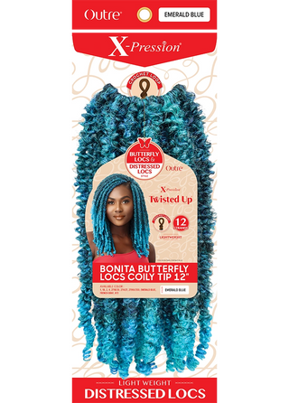 OUTRE - X-PRESSION - TWISTED UP -BONITA BUTTERFLY LOCS COILY TIP 12