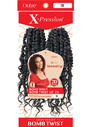 OUTRE - X-PRESSION - TWISTED UP - BOHO WAVY BOMBT WIST 10