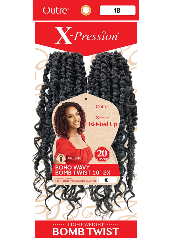 OUTRE - X-PRESSION - TWISTED UP - BOHO WAVY BOMBT WIST 10