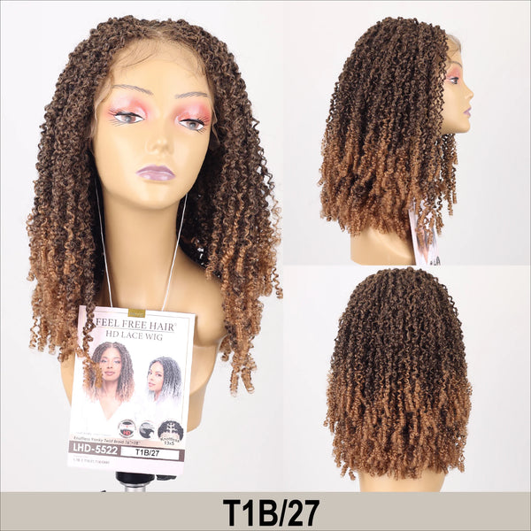TRU WIG - FEEL FREE HAIR 13X5 LACE FRONT YANKY TWIST BRAID WIG 16-18