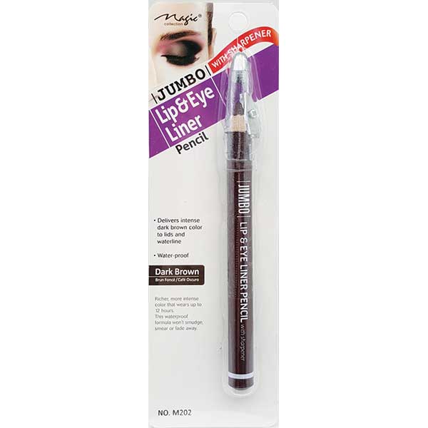 MAGIC COLLECTION - JUMBO Lip & Eye Liner Pencil DARK BROWN