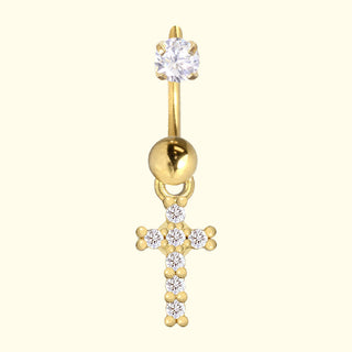 GNS - Gold Hybrid Cross Eye Ring MEY904G