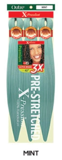 Buy mint OUTRE - X-PRESSION PRE-STRETCHED BRAID 3X 52" (FINISHED: 26")