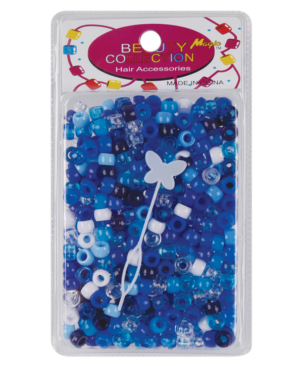 BEAUTY COLLECTION - Round Bead BLUE ASSORTED 1000PC