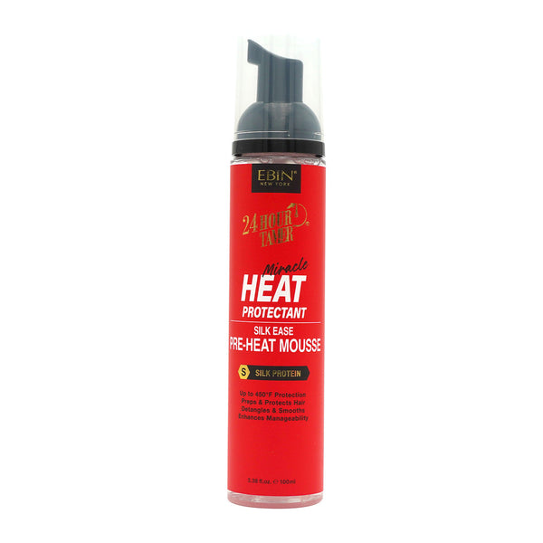 EBIN - 24 Hour Tamer Heat Protectant Silk Ease Pre-heat Mousse