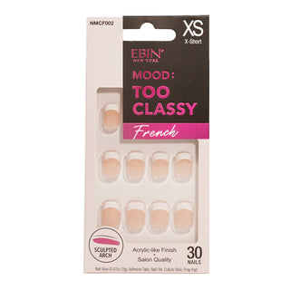 EBIN - MOOD: TOO CLASSY FRENCH NAIL - 002 (EXTRA SMALL)