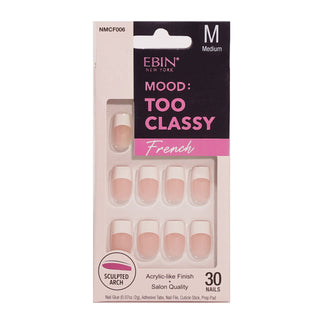 EBIN - MOOD: TOO CLASSY FRENCH NAIL - 006 (MEDIUM)