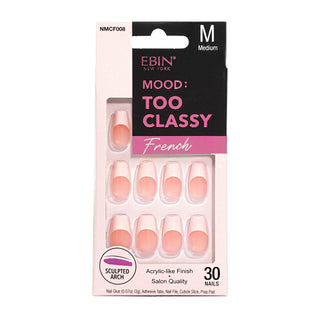 EBIN - MOOD: TOO CLASSY FRENCH NAIL - 008 (MEDIUM)