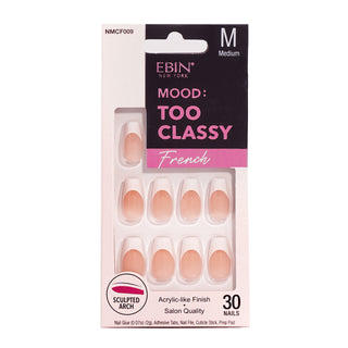 EBIN - MOOD: TOO CLASSY FRENCH NAIL - 009 (MEDIUM)