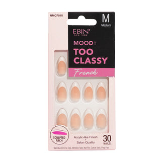 EBIN - MOOD: TOO CLASSY FRENCH NAIL - 010 (MEDIUM)