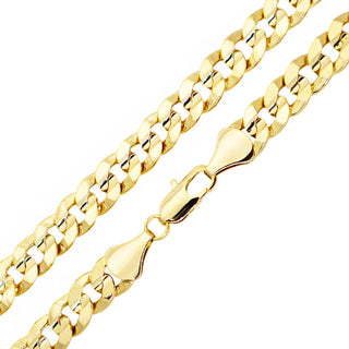 Joy Jewelry - Gold Necklace Chain Cuban Concave 6mm 24