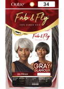 OUTRE - FAB & FLY FULL CAP WIG GRAY GLAMOUR - HH - MIKAH