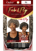 OUTRE - FAB & FLY FULL CAP WIG GRAY GLAMOUR- HH - RANDY