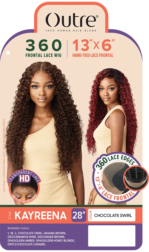 OUTRE - HUMAN BLEND 360 FRONTAL LACE WIG - KAYREENA