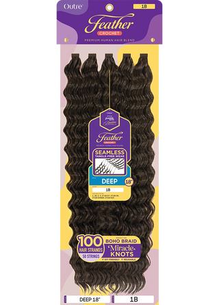 OUTRE - PURPLE PACK BRAZILIAN - FEATHER DEEP 18"